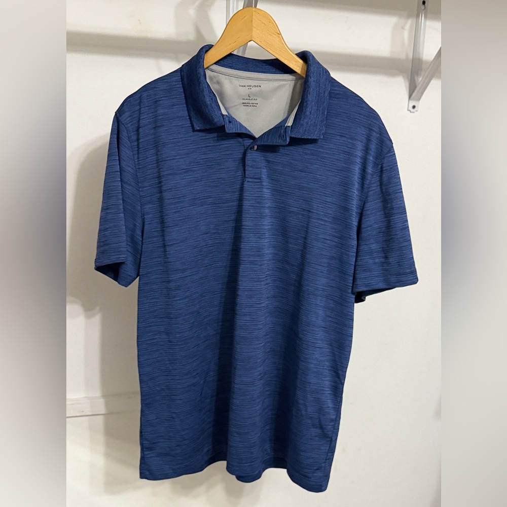 Van Heysen Blue Men’s Polo Shirt (L)